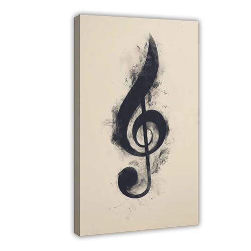 QIOTBVV Musiknoten-Poster, Leinwand-Poster, Schlafzimmer, Dekoration, Landschaft, Büro, Raumdekoration, Geschenk, 40 x 60 cm QIOTBVV Musiknoten-Poster, Leinwand-Poster, Schlafzimmer, Dekoration, Landschaft, Büro, Raumdekoration, Geschenk, 40 x 60 cm von QIOTBVV