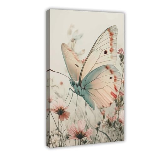 QIOTBVV Poster mit weichem Schmetterling, Leinwand, Schlafzimmer, Dekoration, Landschaft, Büro, Raumdekoration, Geschenk, 20 x 30 cm QIOTBVV Poster mit weichem Schmetterling, Leinwand, Schlafzimmer, Dekoration, Landschaft, Büro, Raumdekoration, Geschenk, 20 x 30 cm von QIOTBVV
