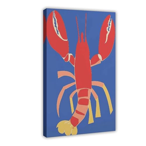 QIOTBVV Roter Hummer-Druck, Küsten-Leinwand-Poster, Schlafzimmerdekoration, Landschaft, Büro, Raumdekoration, Geschenk, 60 x 90 cm QIOTBVV Roter Hummer-Druck, Küsten-Leinwand-Poster, Schlafzimmerdekoration, Landschaft, Büro, Raumdekoration, Geschenk, 60 x 90 cm von QIOTBVV