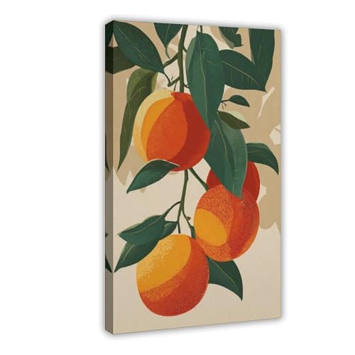 Wandkunst, Leinwand-Poster, Wandkunst, Dekordruck, Gemälde für Wohnzimmer, Schlafzimmer, Dekoration, 40 x 60 cm, Orange Wandkunst, Leinwand-Poster, Wandkunst, Dekordruck, Gemälde für Wohnzimmer, Schlafzimmer, Dekoration, 40 x 60 cm, Orange von QIOTBVV