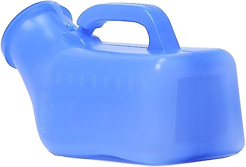 Männliches Urinal, 1 l auslaufsichere Pinkelflasche for Männer mit sicherem Deckel – langlebiges und praktisches Urinal-Töpfchen for zu Hause von QIPUCNLYA