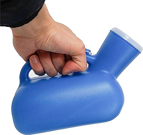 Männliches Urinal, 1000 ml tragbare Pinkelflasche for Männer, Reisetoiletten-Töpfchensammler von QIPUCNLYA