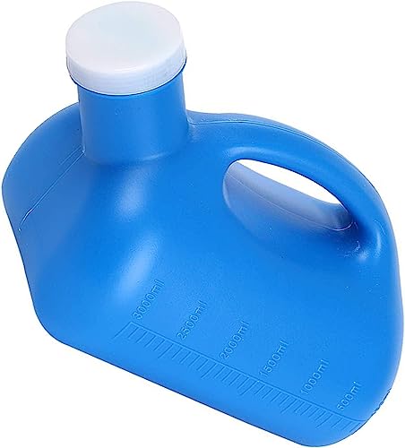 Männliches Urinal, 3000 ml große tragbare Pinkelflasche mit Schraubverschluss, geruchsfreie Reisetoilette for Männer von QIPUCNLYA