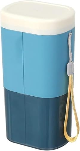 Reise-Zahnbürstenhalter und Mundspülbecher-Set – tragbarer Badezimmer-Organizer mit Aufbewahrungsbox for Zahnbürste Waschbecher (Pink)(Blue) von QIPUCNLYA