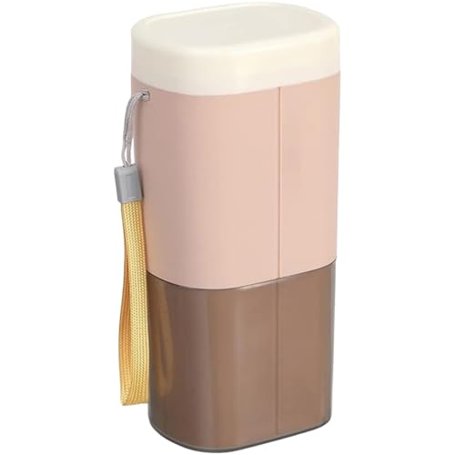 Reise-Zahnbürstenhalter und Mundspülbecher-Set – tragbarer Badezimmer-Organizer mit Aufbewahrungsbox for Zahnbürste Waschbecher (Pink)(Pink) von QIPUCNLYA