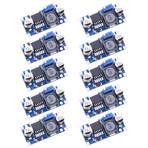 10 Stück Step Down Converter,QIQIAZI DC-DC Buck Converter Modul 3.2-46V zu 1.25-35V Step-Down Wandler Modul,Spannungsregler,Einstellbares Netzteil Abwärtsmodul von QIQIAZI