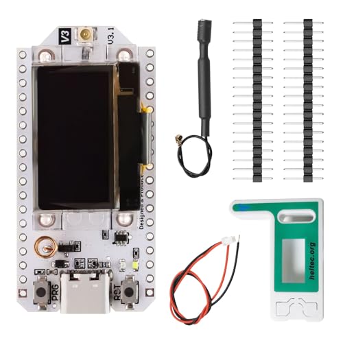 LoRa V3 ESP32 Entwicklungsboard,LoRa ESP32 Meshtastic WiFi + BLE Modul mit OLED Display und Antenne LoRa Case Ensosure Cover, USB C Dual-Core IOT Modul 240MHz 915MHz für Arduino LoRa V3 ESP32 Entwicklungsboard,LoRa ESP32 Meshtastic WiFi + BLE Modul mit OLED Display und Antenne LoRa Case Ensosure Cover, USB C Dual-Core IOT Modul 240MHz 915MHz für Arduino von QIQIAZI