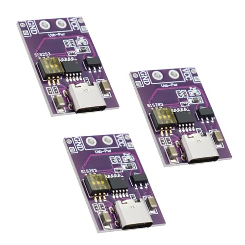 PD/QC/AFC-Schnelllade-Decoy-Trigger Modul, USB C Trigger Modul,Unterstützt 5V 9V 12V 15V 20V Festspannungsausgang（3 Stück） von QIQIAZI