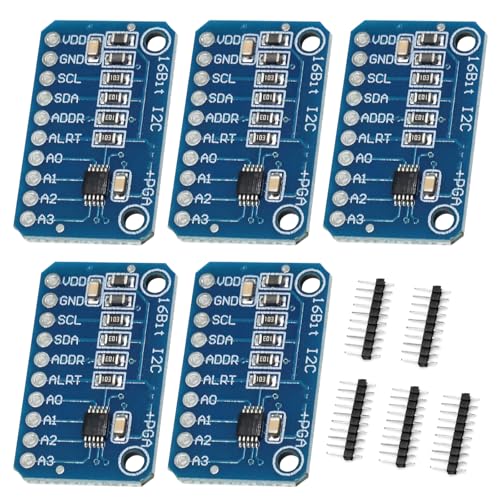 QIQIAZI 5 Stück 16-Bit 4-Kanal ADC für Analog-Digital-Wandler Arduino-kompatibles Entwicklungsboard-Modul Analog-Digital-Wandler QIQIAZI 5 Stück 16-Bit 4-Kanal ADC für Analog-Digital-Wandler Arduino-kompatibles Entwicklungsboard-Modul Analog-Digital-Wandler von QIQIAZI