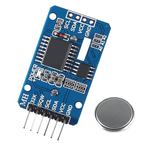 RTC IIC Precision Clock Modul, QIQIAZI Echtzeit-Modul Uhr RTC Sensor mit Batterie, kompatibel mit Arduino RTC IIC Precision Clock Modul, QIQIAZI Echtzeit-Modul Uhr RTC Sensor mit Batterie, kompatibel mit Arduino von QIQIAZI