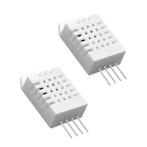 Temperatursensor und Luftfeuchtigkeitssensor, QIQIAZI Digitaler Temperatur- und Feuchtigkeitssensor kompatibel mit Arduino und Raspberry Pi (2 Stück) von QIQIAZI