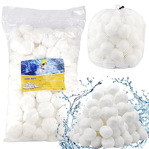 QIQN Filterbälle Pool Filterballs für Sandfilteranlagen 700g Pool Filterbälle Filter Balls für Pool Schwimmbad Filterpumpe Aquarium Sandfilteranlage von QIQN