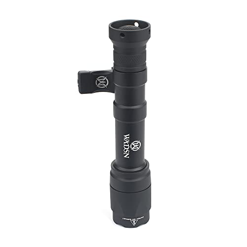 QIRUIMY M640C Taktische Taschenlampe mit drehbarer Halterung, Pfadfinderlampe für Mlok Keymod 20mm Picatinny Rail von QIRUIMY