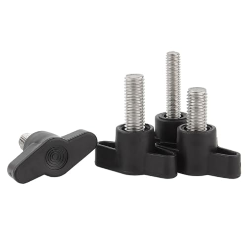 QIRUIRED 4 Stück M8x20mm Rändelschrauben mit Z-Griff - V2A Edelstahl (A2) Kopf Ø 36mm gerändelt Schraubgriff Spannhebel Spannknopf von QIRUIRED