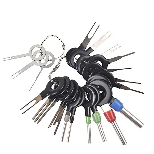 QISF 21 Stück Entriegelungswerkzeug | Auspinwerkzeug | Terminal Removal Tool Kit | für die meisten Anschlussklemmen | Wire Connector Pin Release Key Extractor Tools QISF 21 Stück Entriegelungswerkzeug | Auspinwerkzeug | Terminal Removal Tool Kit | für die meisten Anschlussklemmen | Wire Connector Pin Release Key Extractor Tools von QISF