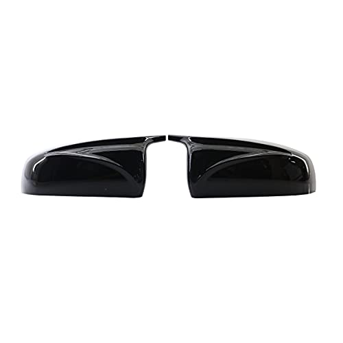 QISUO Abdeckung der Rückspiegelkappe, Spiegelkappe Links und rechts schwarz glänzend Ersatz für X5 E70 X6 E71 von QISUO