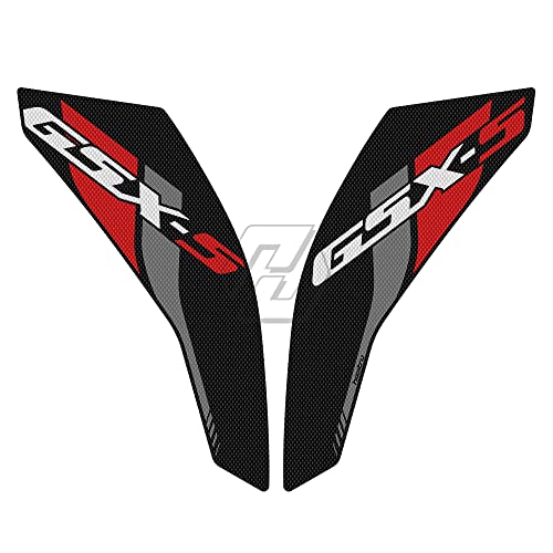 QISUO Motorrad Side Tank Pad Schutz Knie Grip Anti-Rutsch for GSX-S750 GSXS 750 Z 2017-2021 (Farbe : Schwarz) von QISUO