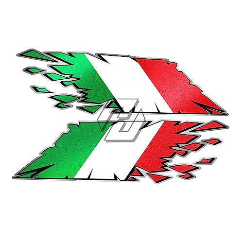 QISUO Motorrad Tank Aufkleber Italienische Flagge Italien Aufkleber Hülle for Piaggio Scooter MP3 Zip Fly Vespa GTS300 Sprint 50 von QISUO