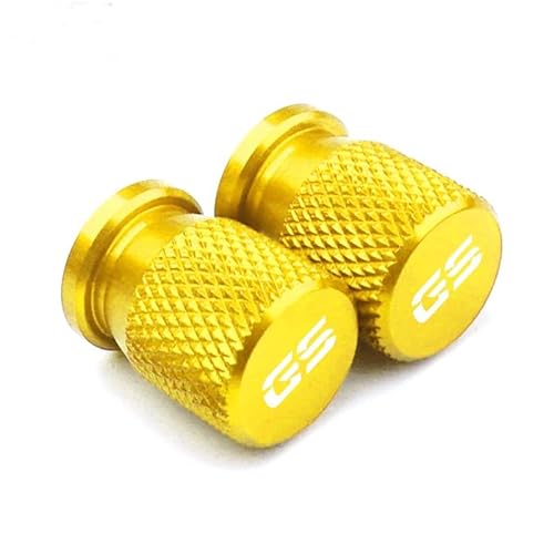 QISUO Motorrad Zubehör Rad Reifen Ventil Kappe Abdeckung for BMW F850GS F 850 ​​GS R1200GS R1250GS R 1200GS R1250 GS R 1250 GS LC ADV (Farbe : Gold) von QISUO