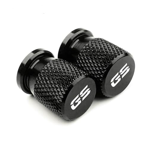 QISUO Motorrad Zubehör Rad Reifen Ventil Kappe Abdeckung for BMW F850GS F 850 ​​GS R1200GS R1250GS R 1200GS R1250 GS R 1250 GS LC ADV (Farbe : Schwarz) von QISUO