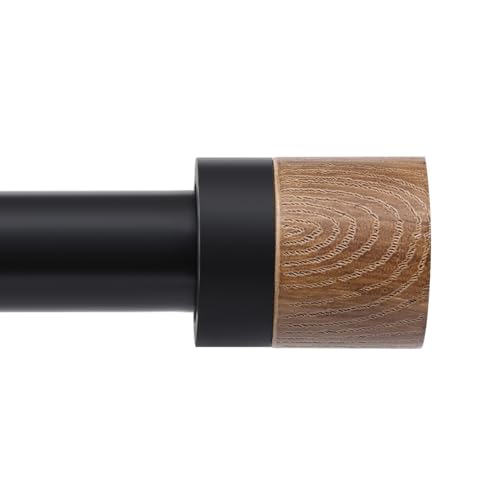 Gardinenstangen aus Holz für Fenster, 122 bis 213 cm, 2,5 cm verstellbare Gardinenstangen mit Holzmaserung, robuste dekorative Gardinenstange für Schlafzimmer, Küche und Terrasse Gardinenstangen aus Holz für Fenster, 122 bis 213 cm, 2,5 cm verstellbare Gardinenstangen mit Holzmaserung, robuste dekorative Gardinenstange für Schlafzimmer, Küche und Terrasse von QITERI