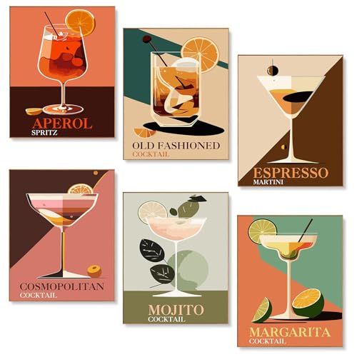 6 Stück Malen Nach Zahlen Erwachsene, Malen nach Zahlen Cocktailgläser DIY handbemalt, 30 x 20 cm Selbermachen Handgemaltes Ölgemälde-Set für Erwachsene und Anfänger Mit Pinsel Und Acrylfarben,Haken 6 Stück Malen Nach Zahlen Erwachsene, Malen nach Zahlen Cocktailgläser DIY handbemalt, 30 x 20 cm Selbermachen Handgemaltes Ölgemälde-Set für Erwachsene und Anfänger Mit Pinsel Und Acrylfarben,Haken von QITIXI:OU