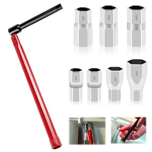 8 Stück Standhahnmutterschlüssel Set - Standhahnschlüssel Set mit Klaue - Standhahnschlüssel 8-17mm- Armaturenschlüssel Wasserhahn - Mutternschlüssel für Waschbeckenarmatur Sanitärinstallationen 8 Stück Standhahnmutterschlüssel Set - Standhahnschlüssel Set mit Klaue - Standhahnschlüssel 8-17mm- Armaturenschlüssel Wasserhahn - Mutternschlüssel für Waschbeckenarmatur Sanitärinstallationen von QITIXI:OU