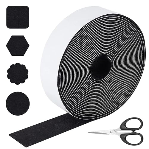 8m schwarzes selbstklebendes Filzband - 4cm Breit Leicht Zuschneidbar Filzgleiter Rolle, Selbstklebendes Filzband Strapazierfähiges Filzband, Filzstreifen Zum Schutz Von Holzböden Und Stühlen 8m schwarzes selbstklebendes Filzband - 4cm Breit Leicht Zuschneidbar Filzgleiter Rolle, Selbstklebendes Filzband Strapazierfähiges Filzband, Filzstreifen Zum Schutz Von Holzböden Und Stühlen von QITIXI:OU