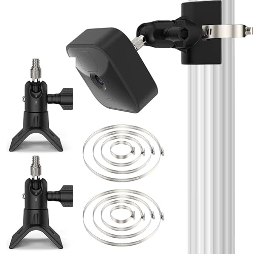 Kamera Pole Montagehalterung, 2 Stück Schwarz Blink Outdoor Kamera Wandhalterung Halterung, 360° Verstellbare Schutzhülle Gehäuse Halterung für Neue Blink Outdoor 3/Outdoor 4/ Blink XT/XT2/Blink Mini Kamera Pole Montagehalterung, 2 Stück Schwarz Blink Outdoor Kamera Wandhalterung Halterung, 360° Verstellbare Schutzhülle Gehäuse Halterung für Neue Blink Outdoor 3/Outdoor 4/ Blink XT/XT2/Blink Mini von QITIXI:OU