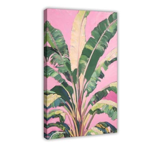 QITUBVAF Leinwandposter mit tropischen Bananenblättern, Schlafzimmerdekoration, Landschaft, Büro, Raumdekoration, Geschenk, 40 x 60 cm QITUBVAF Leinwandposter mit tropischen Bananenblättern, Schlafzimmerdekoration, Landschaft, Büro, Raumdekoration, Geschenk, 40 x 60 cm von QITUBVAF