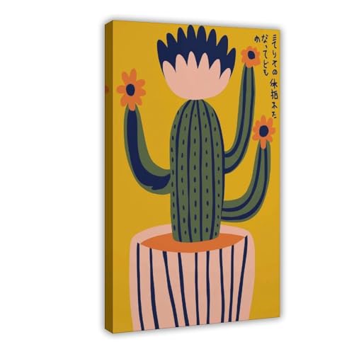 QITUBVAF Moderner Kaktus-Wandkunst, Leinwand-Poster, Schlafzimmer, Dekoration, Landschaft, Büro, Raumdekoration, Geschenk, 40 x 60 cm QITUBVAF Moderner Kaktus-Wandkunst, Leinwand-Poster, Schlafzimmer, Dekoration, Landschaft, Büro, Raumdekoration, Geschenk, 40 x 60 cm von QITUBVAF