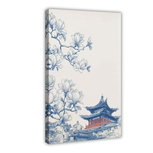 QITUBVAF Wandkunst, Motiv: Japanischer Tempel, Leinwand-Poster, Wandkunst, Dekordruck, Bild Gemälde für Wohnzimmer, Schlafzimmer, Dekoration, 40 x 60 cm QITUBVAF Wandkunst, Motiv: Japanischer Tempel, Leinwand-Poster, Wandkunst, Dekordruck, Bild Gemälde für Wohnzimmer, Schlafzimmer, Dekoration, 40 x 60 cm von QITUBVAF