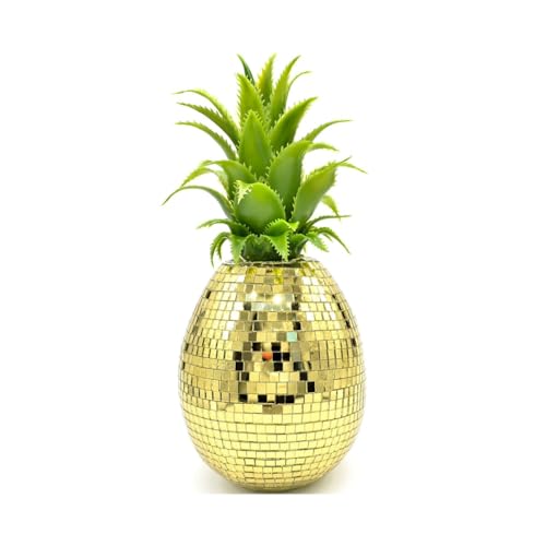 QIUDongne Ananas-Goldornamente mit Eingelegtem Glas, Künstliche Früchte, Heimdekoration, Ananas-Dekoration von QIUDongne