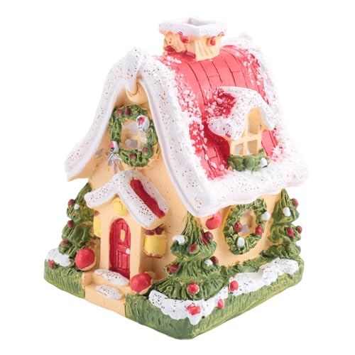 QIUDongne Duft für Zuhause, Weihnachtsdekoration für Den Schreibtisch und Ornamente, Schnee-Aromatherapie-Ölbrenner, im Dunkeln Leuchtender Weihrauchbrenner von QIUDongne