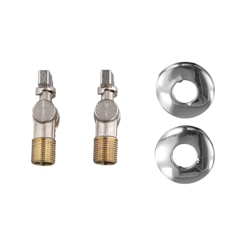 QIUDongne Eckventil mit Kugelkern Aus Messing, Großer Durchfluss, Dreieckventil, Warmwasserbereiter, Spezielles Regelventil, 4-Eckventil von QIUDongne