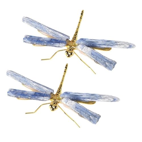 QIUDongne Kyanit Libelle Figur Kristall Schmetterling Mineral Home Dekoration A von QIUDongne