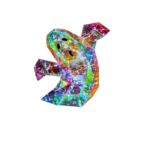 QIUDongne Prisma Regenbogengeist Halloween Geisterdekoration Prisma Schillernde Geisterlampe Halloween Leuchtende Geisterdekoration von QIUDongne