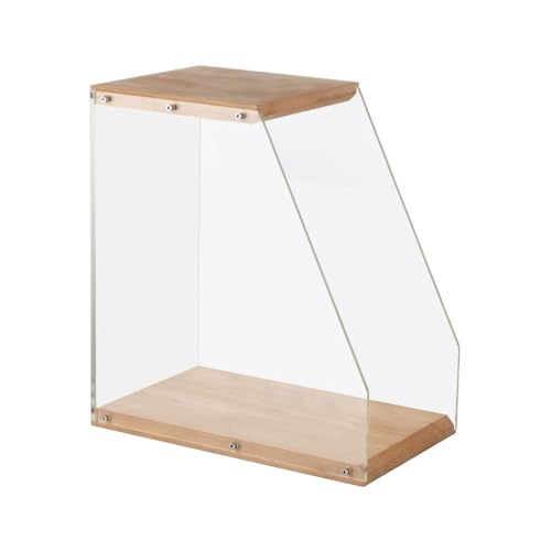 QIUDongne Schallplatten-Aufbewahrungshalter, Präsentationsständer Aus Massivholz für über 40 Alben, Schreibtisch-Organizer, Ständer für Bücher, Zeitschriften, Akten von QIUDongne