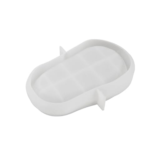 QIUDongne Unregelmäßige Ovale Palettenform, Heimdekoration, Schmuckaufbewahrungstablett, Form, Aufbewahrungsplatte, Zementform, Groß von QIUDongne