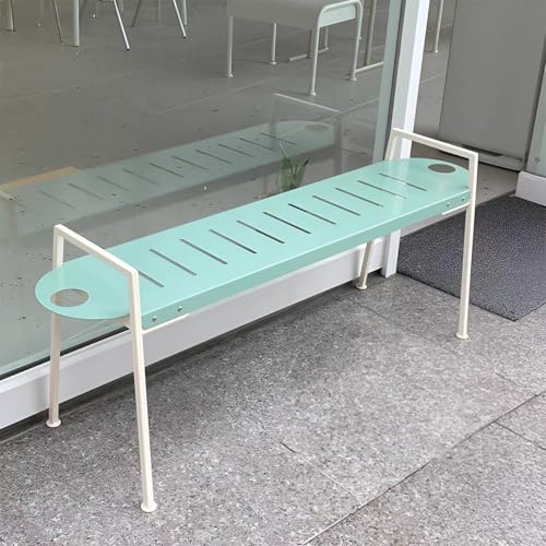 QIUHTR Doppelte Gartenbank for den Außenbereich Gemütliche Gartenmöbel Bank für Balkon, Hof, Garten, Wetterfest von QIUHTR
