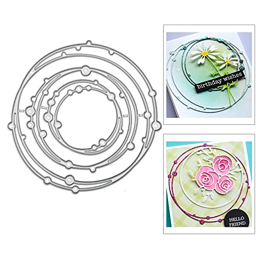 Kreis Stanzschablone Cutting Dies Rund Stanzformen Kranz Cup Cake Torte Kuchen Schneiden Prägeschablonen Prägung Metall Schablone Stanzschablonen für DIY Scrapbooking Album Papier Karten Basteln Deko Kreis Stanzschablone Cutting Dies Rund Stanzformen Kranz Cup Cake Torte Kuchen Schneiden Prägeschablonen Prägung Metall Schablone Stanzschablonen für DIY Scrapbooking Album Papier Karten Basteln Deko von QIUJUNDE