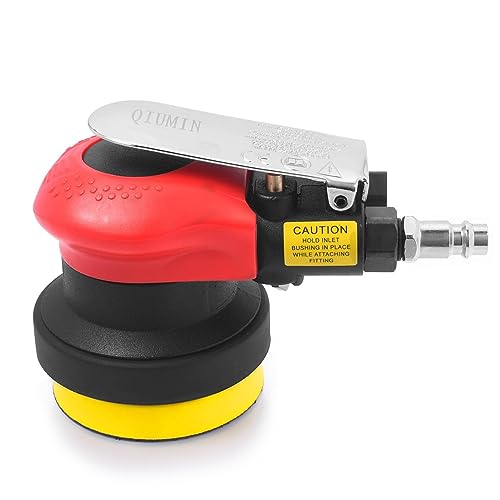 Mini Druckluft Exzenterschleifer 75mm(3"), Profi Multifunktional Druckluftschleifer Autowachs- und Poliermaschine von QIUMIN