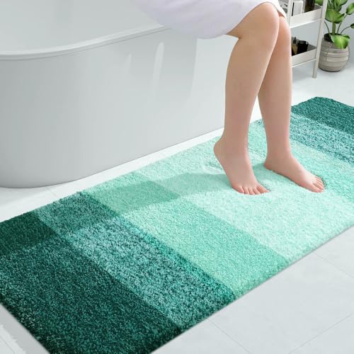 QIUMING Badezimmerteppichmatte, Badezimmer absorbiert Wasser, Rutschfester, plüschiger, zotteliger Badteppich, Zuhause, extra weiche Badematten für Badewanne und Dusche QIUMING Badezimmerteppichmatte, Badezimmer absorbiert Wasser, Rutschfester, plüschiger, zotteliger Badteppich, Zuhause, extra weiche Badematten für Badewanne und Dusche von QIUMING
