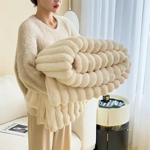 QIUMING Künstliche Kaninchen Plüsch Herbst Warme Decken für Betten Weiche Korallen Fleece Sofa Decke Bequeme Dicke Bettlaken QIUMING Künstliche Kaninchen Plüsch Herbst Warme Decken für Betten Weiche Korallen Fleece Sofa Decke Bequeme Dicke Bettlaken von QIUMING