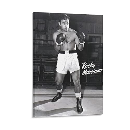 Rocky Marciano Poster American Boxer Leinwand Kunstdrucke Poster Foto Bild Malerei Poster Raumdekoration 60 x 90 cm von QIUMING