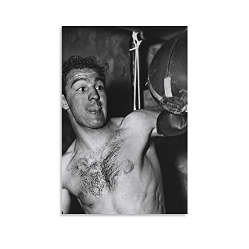 Rocky Marciano Poster Druck Foto Kunst Malerei Leinwand Poster Zuhause Moderne Dekoration Poster 08x12inch(20x30cm) von QIUMING