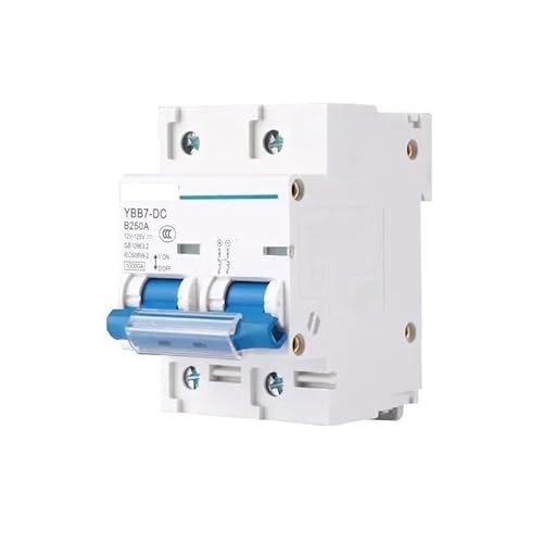 QIUSHIBO Leitungsschutzschalter 1P 2P DC-Leistungsschalter 80A 100A 125A 150A 200A 250A 12V 24V 36V 48V 60V 72V 120V Leistungsschalter Circuit Breaker(2P,80A) von QIUSHIBO