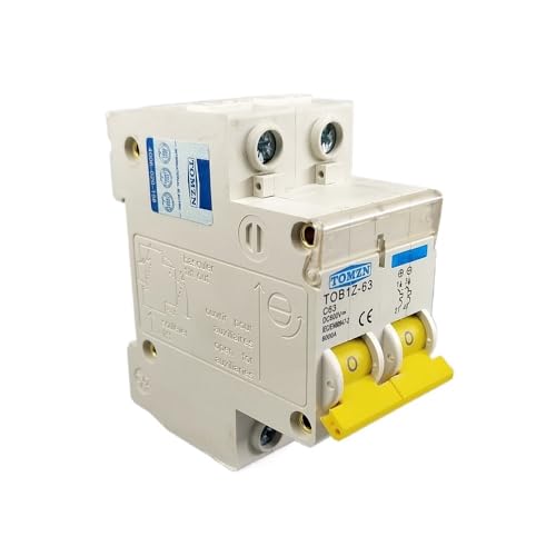 QIUSHIBO Leitungsschutzschalter 2P DC 600V Circuit Breaker MCB C Kurve Einpolige Gleichstromsicherung for PV Circuit Breaker(2P 25A) von QIUSHIBO