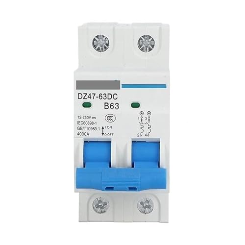 QIUSHIBO Leitungsschutzschalter DC-Leistungsschalter 24 V 36 V 48 V 60 V 72 V Leistungsschalter Schaltung Schutzschalter 63 A 80 A 100 A 125 A Netzschalter Circuit Breaker(2P,50A) von QIUSHIBO