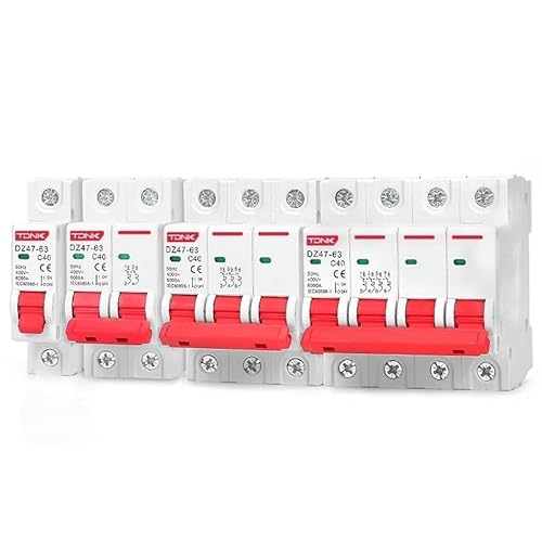 QIUSHIBO Leitungsschutzschalter DZ47 Mini Circuit Breaker MCB Typ C 1P 2P 3P 4P 3A-63A AC 230V 400V Din-schiene Montieren Kurzen Überlast Schutz Mit Brechen Capac Circuit Breaker(2P,16a) von QIUSHIBO